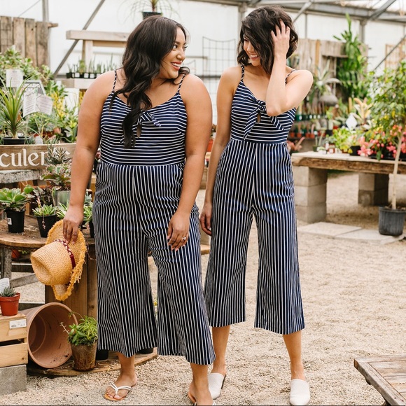 Margaret Maritime Striped Jumpsuit - Picture 3 of 12
